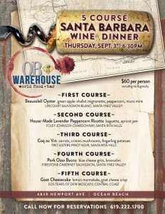 Santa Barbara wine dinner