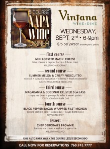 Napa Wine Dinner