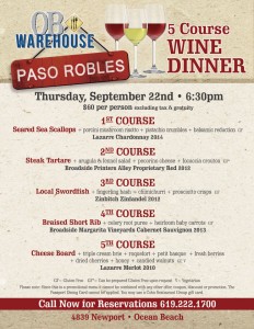 Paso Robles Wine Dinner
