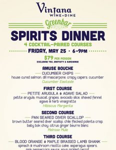 Greenbar Spirits Dinner