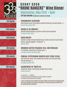 Bonny Doon Wine Dinner