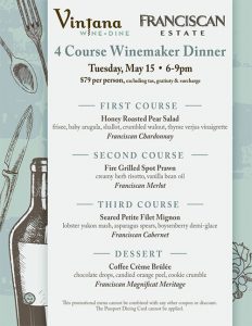 Franciscan wine dinner